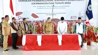 Pencanangan Gerakan Pembangunan Terpadu Perbatasan (Gerbangdutas) 2022 di Kabupaten Kepulauan Talaud, Provinsi Sulawesi Utara, selesai digelar pada Selasa (24/5/2022)