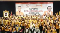 Ketua Umum Partai Hanura Oesman Sapta Odang Saat Membuka Rapimnas I Partai Hanura di Hotel Kartika Chandra, Jakarta Selatan, Rabu (25/9/2019). (Foto: Istimewa)