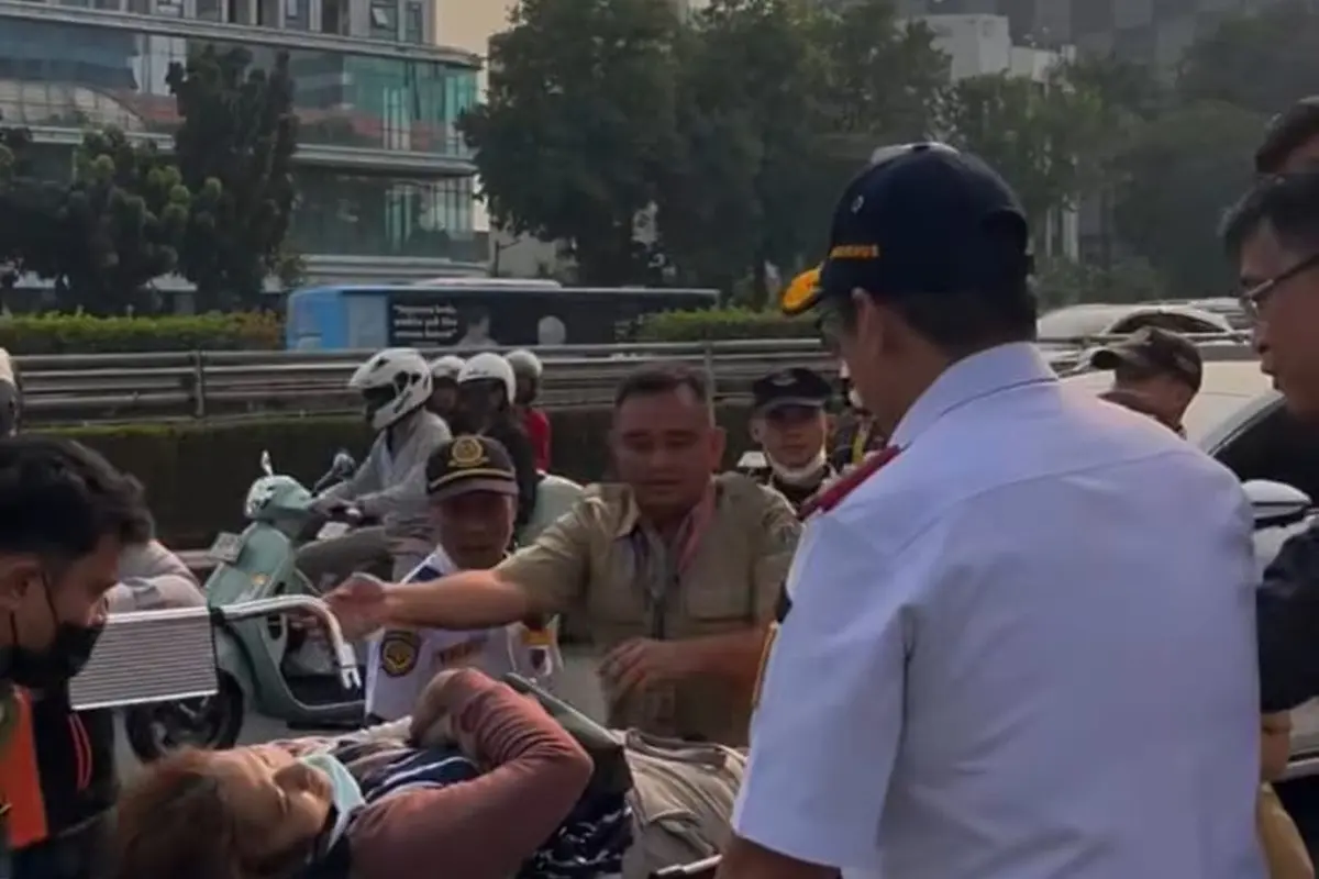Kecelakaan beruntun di MT Haryono Cawang. (Dokumen Dishub DKI Jakarta).