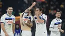 Atalanta berhasil mencuri poin penuh dan menduduki peringkat kedua klasemen sementara dengan  31 poin. berjarak satu poin dari puncak klasemen Napoli. (AFP/Filippo Monteforte)
