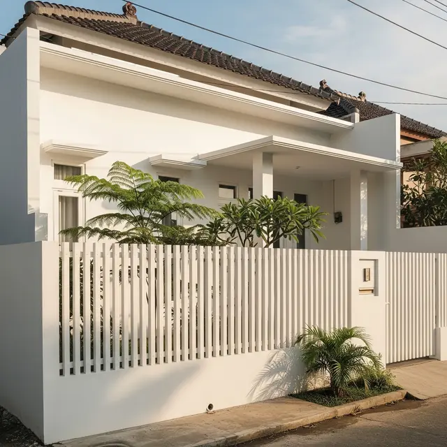 9 Pagar Rumah Minimalis Bilah Vertikal, Solusi Estetis dan Fungsional Hunian Modern
