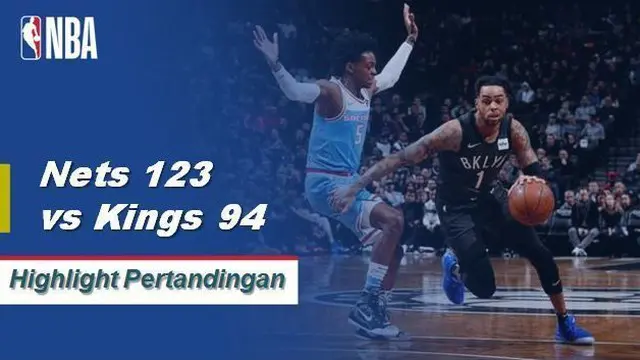 Cuplikan Pertandingan NBA : Nets 123 VS Kings 94