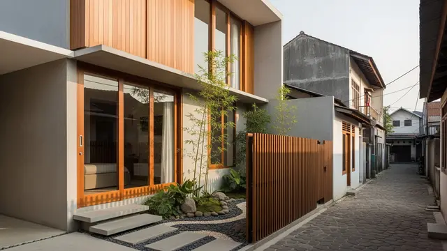 Desain Ala Jepang yang Membuat Rumah di Gang Sempit Terlihat Premium/Gemini AI