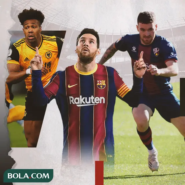 Adama Traore, Lionel Messi dan Javi Galan
