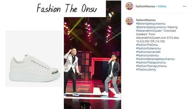 Resmi Jadi Anak Ruben Onsu Ini Harga 7 Koleksi Sepatu Betrand Peto Hot Liputan6 Com