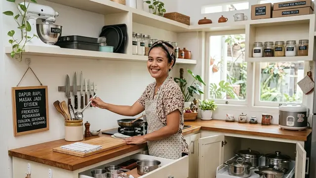Cara Menata Peralatan Masak Berdasarkan Frekuensi Pemakaian