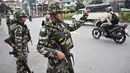 Untuk menekan kerusuhan, militer Nepal mengambil alih operasi keamanan nasional, memberlakukan jam malam dan membatasi aktivitas warga di berbagai wilayah. (Pedro Pardo/AFP)