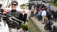 Kronologi Desta jatuh dari motor saat touring di Lombok. (sumber: Instagram/desta80s / TikTok/bintangkejora0427)