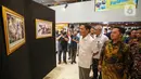 Wakil Ketua Komisi III DPR RI Habiburokhman seusai membuka Pameran Foto Warna Warni Parlemen ke XIII/2023 di Gedung Nusantara II, Jakarta. (Liputan6.com/Faizal Fanani)