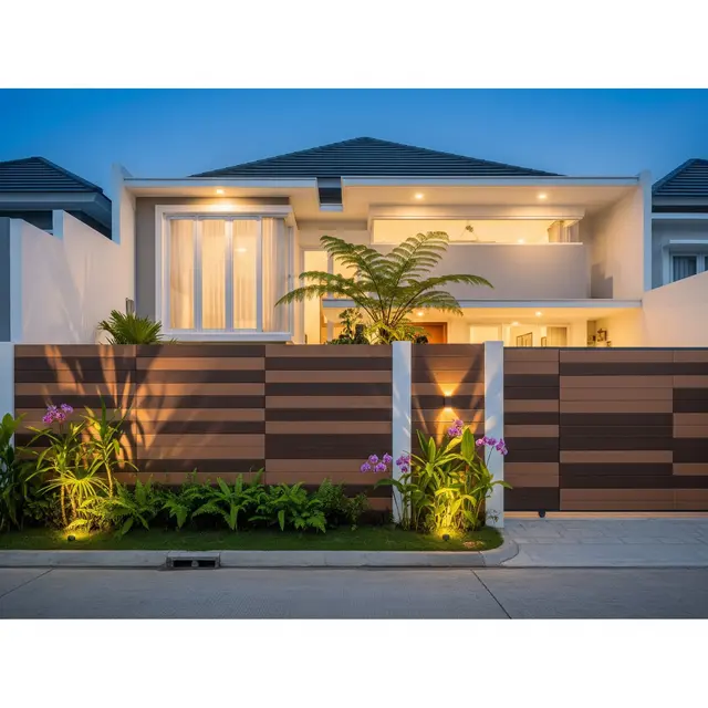 9 Model Pagar Tembok Tinggi Minimalis tapi Tetap Elegan, Inspirasi Hunian Modern