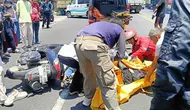 Motor Terjepit Dua Truk di Gempol Probolinggo, Satu Keluarga Tewas