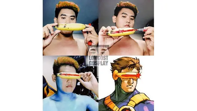 7 Potret Cosplay Low Budget Pakai Pisang Ini Kocak, Kreatif Banget