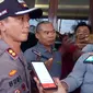 Kapolres Garut AKBP Budi Satria Wiguna saat memberikan penjelasan kepada wartawan (Liputan6.com/Jayadi Supriadin)