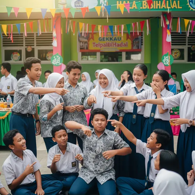 ide permainan halal bi halal di sekolah (Image by Gemini AI)