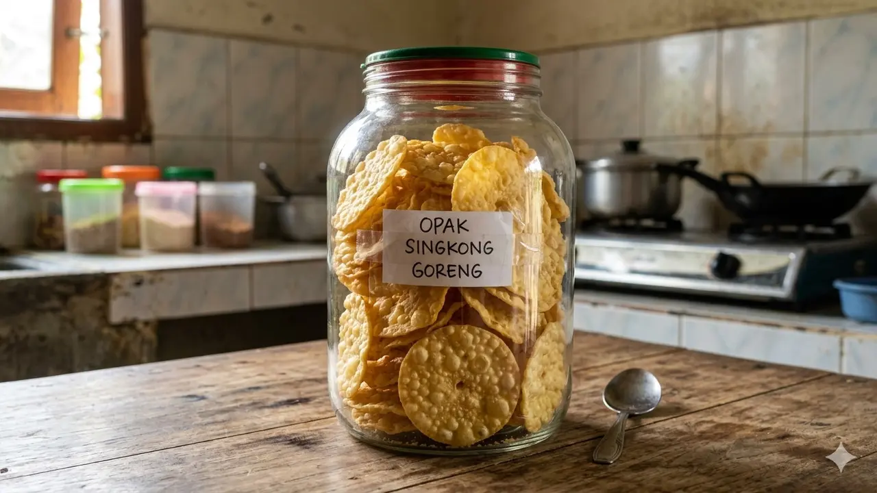 Cara Buat Opak Singkong Renyah Gurih