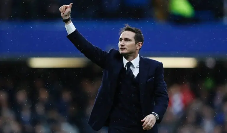Mantan gelandang Chelsea dan Manchester City, Frank Lampard. (AFP/Adrian Dennis)