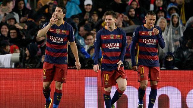 Luis Suarez, Neymar, dan Lionel Messi