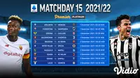 Jadwal dan Link Streaming Liga Italia 2021/2022 Matchday 15 di Vidio, 1-3 Desember 2021. (Sumber : dok. vidio.com)