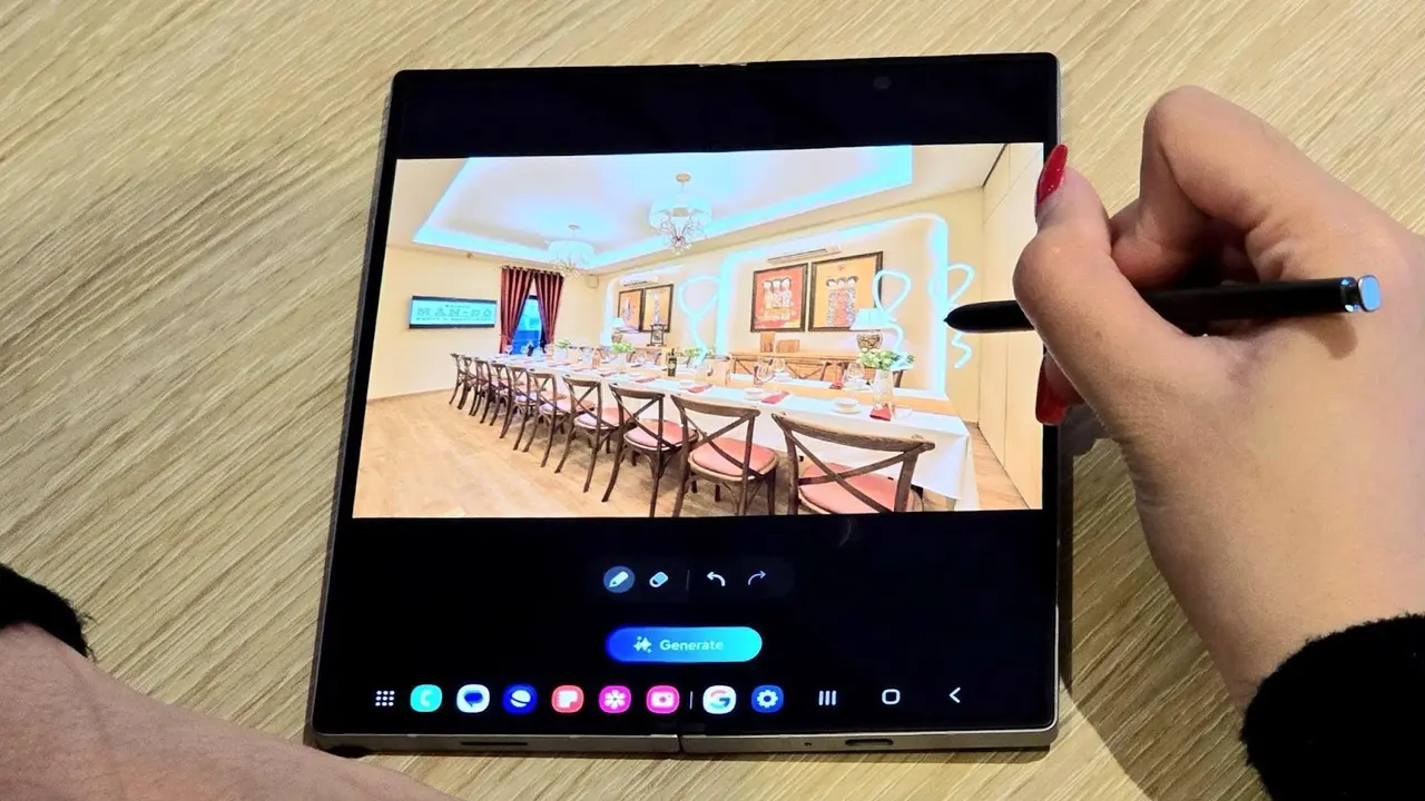 Fitur Sketch to Image di Galaxy Z Fold6. Credit: Samsung