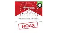 Cek Fakta: Hoaks Pesan Berantai Telkomsel Bagikan Hadiah untuk Rayakan Ulang Tahun ke-60