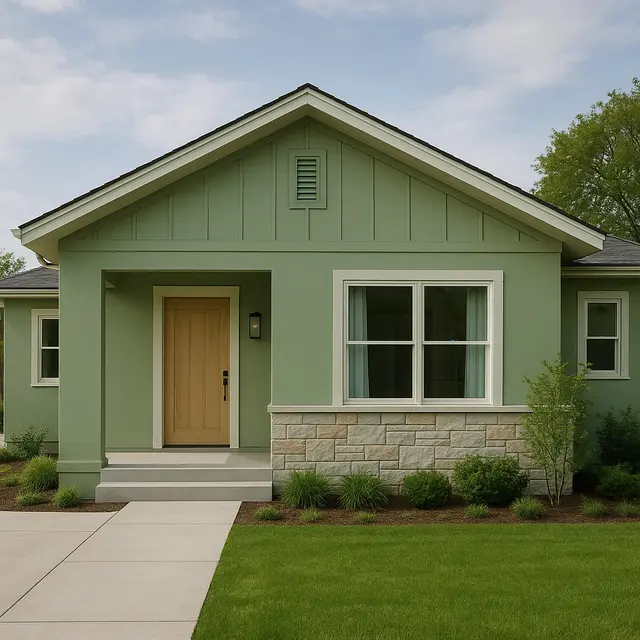 Inspirasi Warna Cat Rumah Minimalis 1 Lantai Tren 2025 (Foto: ChatGPT)