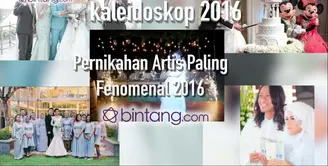 Beberapa artis melangsungkan pernikahan sepanjang 2016, siapa saja yang paling fenomenal? Simak videonya berikut