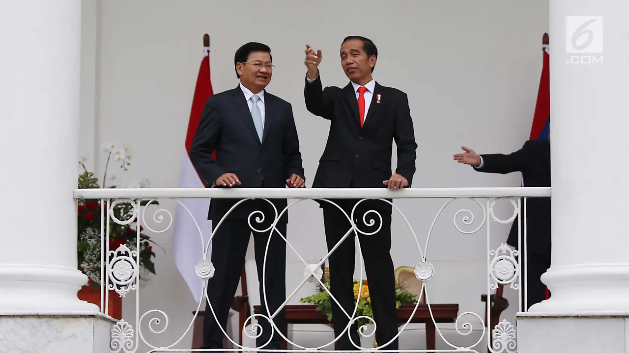 Jokowi Ajak PM Laos Veranda Talk di Istana Bogor