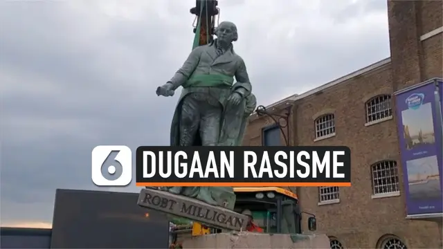 VIDEO: Sejumlah Patung Dugaan Rasisme di London diturunkan
