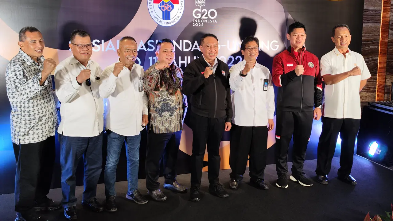 Menpora Zainudin Amali saat Kickoff sosialisasi UU Keolahragaan