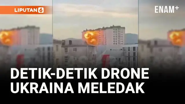 VIDEO: Serangan Drone Ukraina Hantam Kota Pelabuhan Rusia