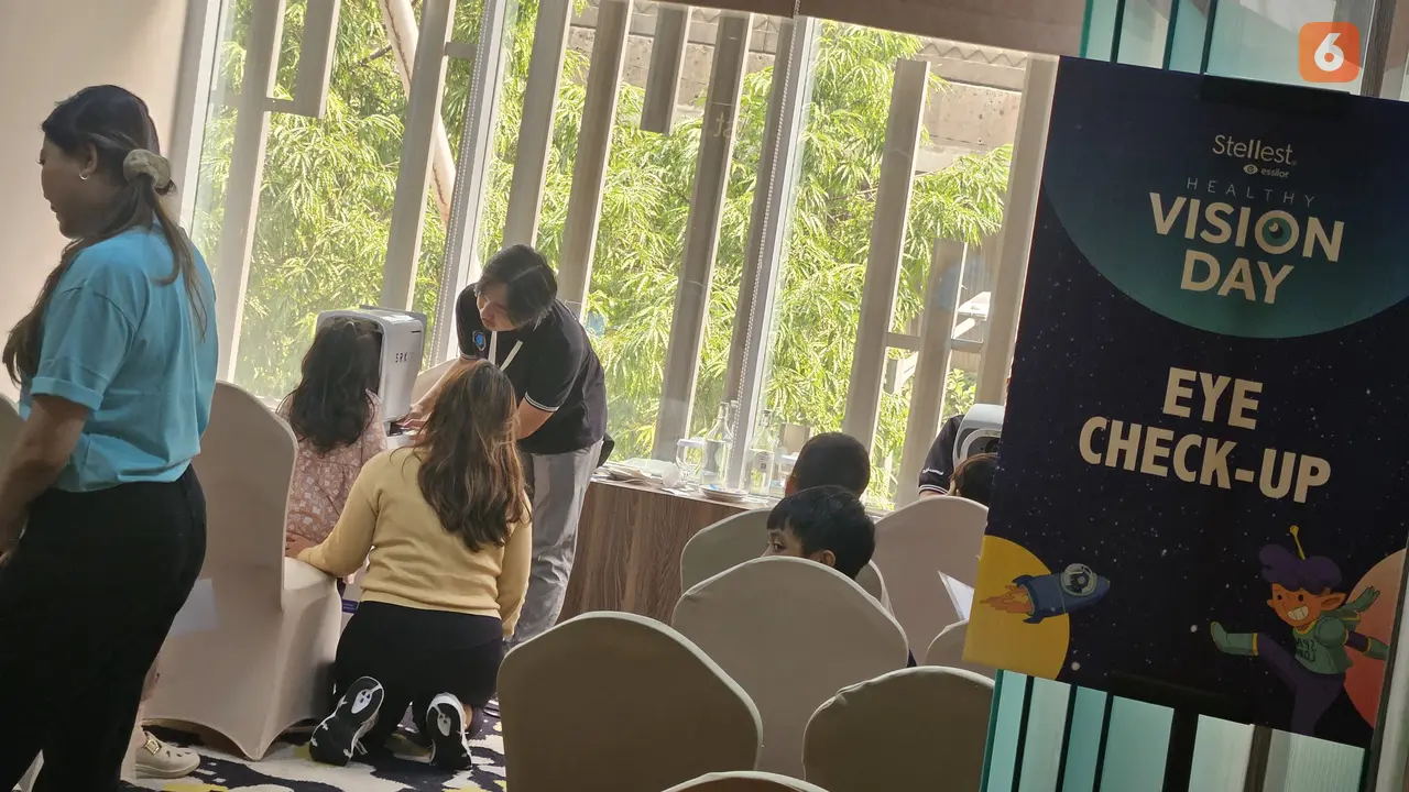 Mata Minus Anak, Miopia, Cek Mata, Kacamata oleh Aditya Eka Prawira (Foto: Aditya Eka Prawira/Liputan6.com))