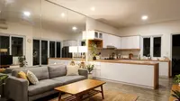 9 Desain Dapur dan Ruang Tamu Menyatu Agar Rumah Tampak Lega, Lapang dan Estetik