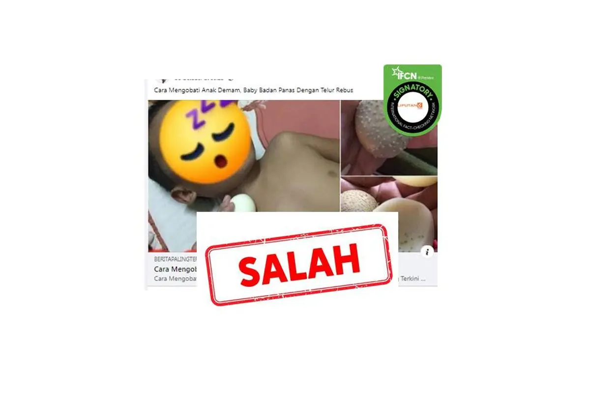 Cek Fakta telur rebus