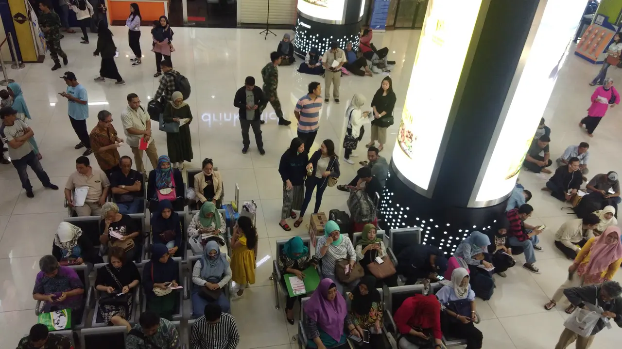 Stasiun Gambir, Jakarta Pusat, Jumat siang (31/5/2019.)