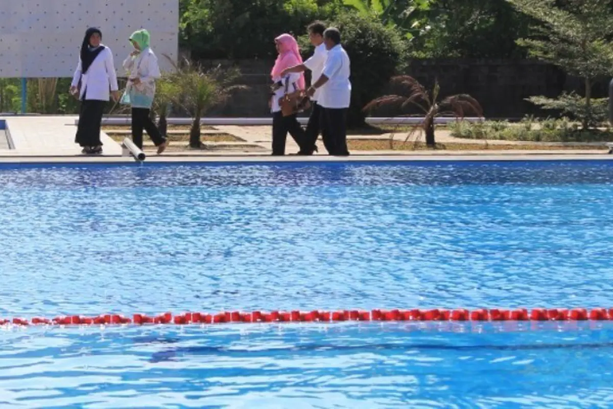 Venue cabang selam kolam pada PON 2016 di Cirebon.
