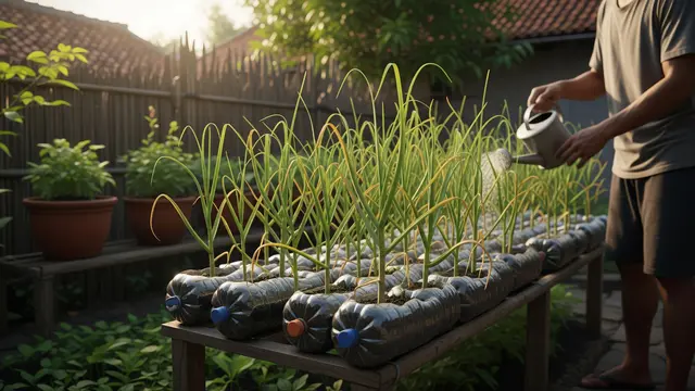 Cara Menanam Bawang Putih di Botol Plastik, Praktis untuk Pekarangan Sempit dan Mudah Dipanen