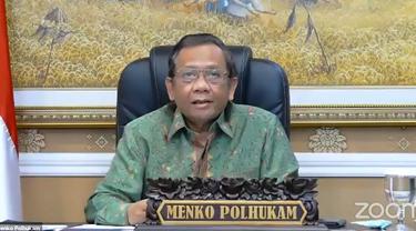 Ketua Tim Gabungan Independen Pencari Fakta (TGIPF) Tragedi Kanjuruhan Menko Polhukam Mahfud Md.