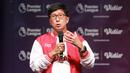 CEO Vidio, Sutanto Hartono juga berharap dengan hadirnya mantan punggawa The Three Lion dapat meningkatkan gairah Liga Inggris di Tanah Air. (Bola.com/M Iqbal Ichsan)