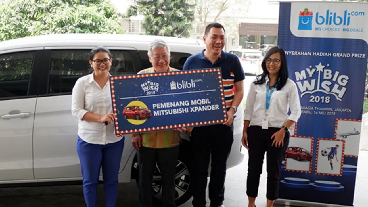 Kebahagiaan Pemenang Mitsubishi Xpander dari My Big Wish Blibli.com