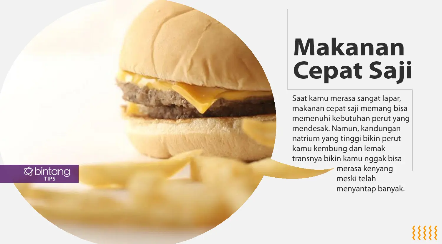 Ini makanan yang bisa bikin kamu nggak merasa kenyang. (Foto: Daniel Kampua, Digital Imaging: Nurman Abdul Hakim/Bintang.com)