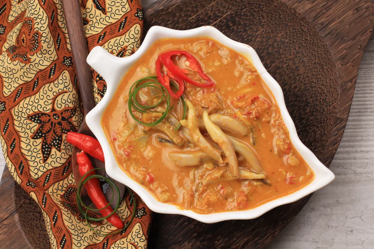 gulai jantung pisang