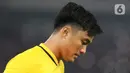 Namun, keseluruhan Argentina tetap mengontrol jalan laga dengan Indonesia sesekali coba melancarkan serangan balik. (Liputan6.com/Helmi Fithriansyah)