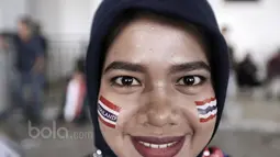 Narafah Chewae (23 tahun) Menekuni jurusan Informatika di UHAMKA, Narafah berasal dari Yala, Thailand Selatan. (Bola.com/Nicklas Hanoatubun)