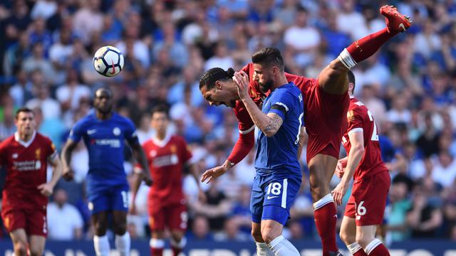 FOTO: Gol Olivier Giroud Antar Chelsea Bungkam Liverpool