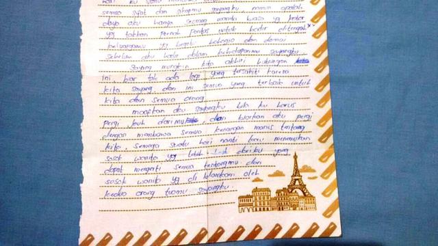 Surat Cinta Terakhir Pembunuh Sopir Taksi Online Palembang