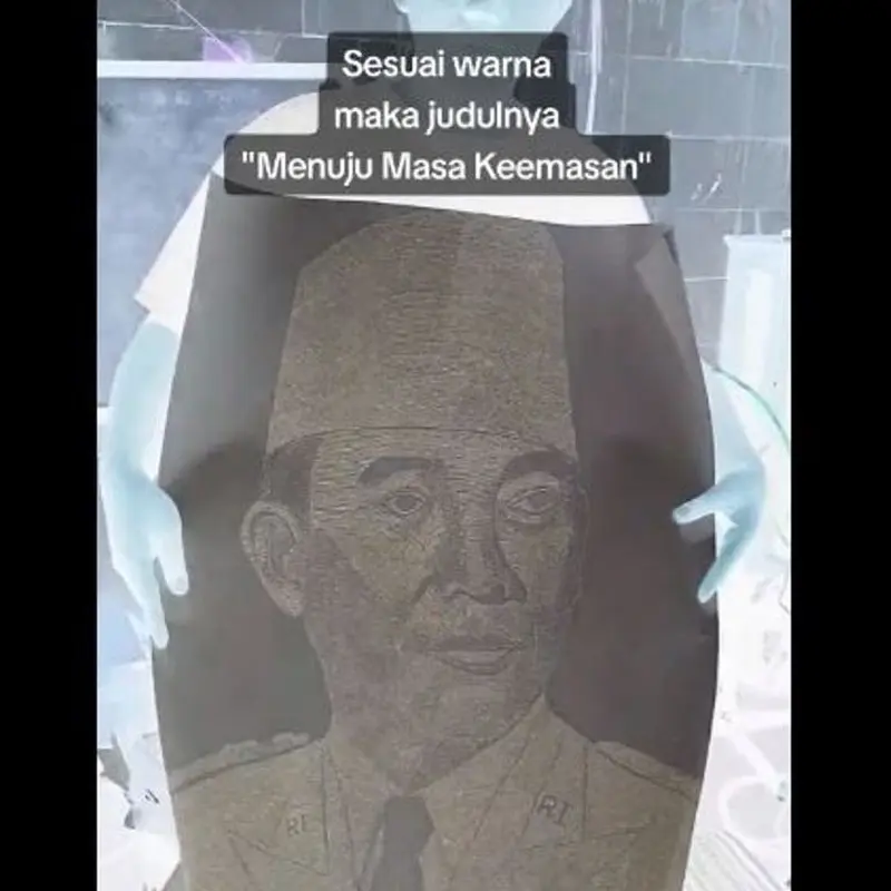 Lukis Wajah 7 Presiden Indonesia dengan Nama-nama di Indonesia, Pemuda di Pati Raih Rekor MURI
