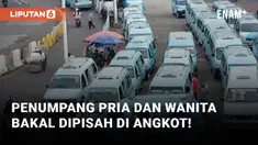 Penumpang Pria dan Wanita Bakal Dipisah Naik Angkot
