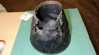 Potongan rudal Buk yang ditemukan di lokasi kecelakaan MH17 (Joint Investigation Team Report)