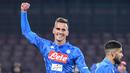 6. Arkadiusz Milik (Napoli) - 11 gol dan 1 assist (AFP/Alberto Pizzoli)
