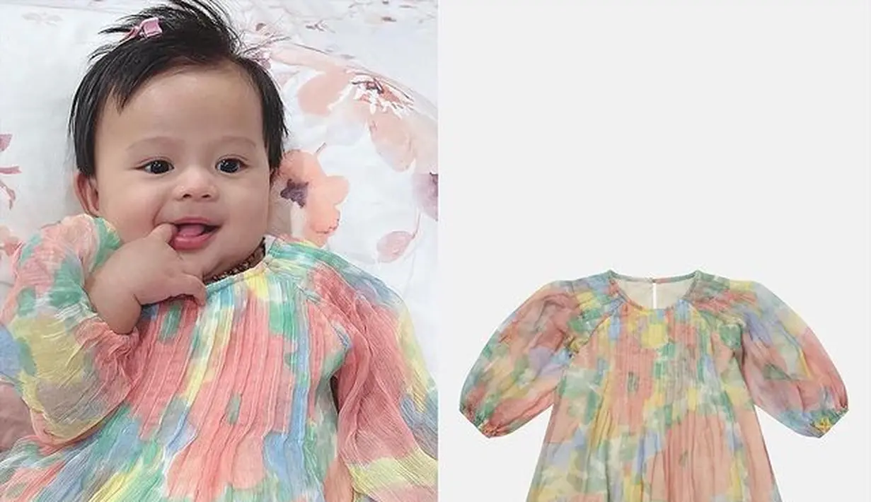 Dress dengan motif floral dari Stella Mc Cartney juga dibanderol dengan harga yang fantastis, yaitu Rp 3.792.600.